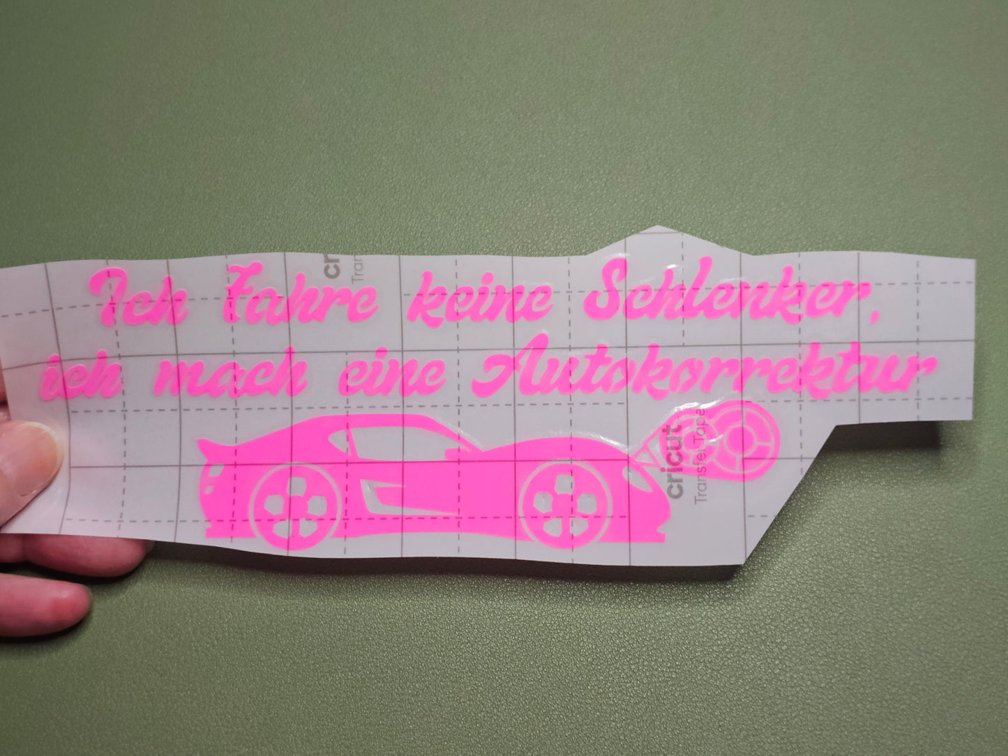 Ich fahre keine Schlenker, ich mache eine Autokorrektur.