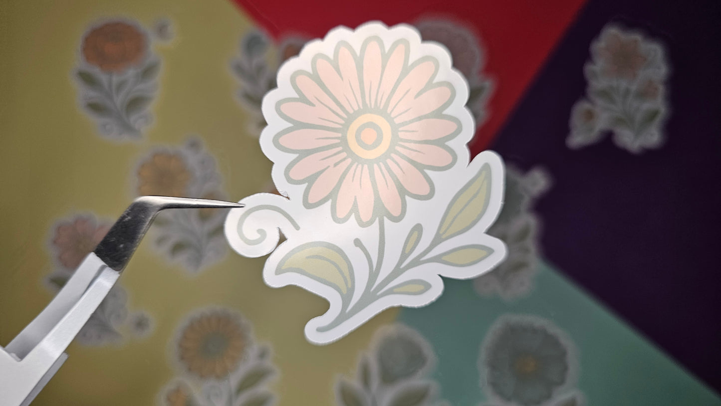 Single stickers - Oldschool flowers