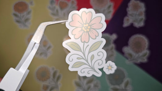 Single stickers - Oldschool flowers