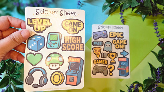Gaming Sticker Set – 2 sheets