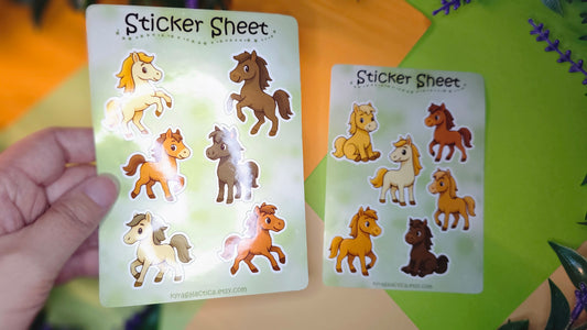Horse Sticker Set - 2 sheets