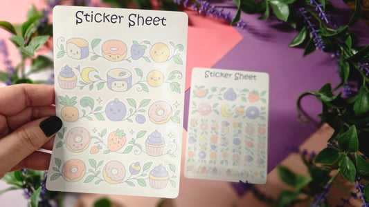Sweet Food Sticker Set – 2 sheets