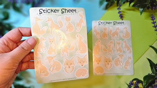 Foxes Sticker Set – 2 Sheets