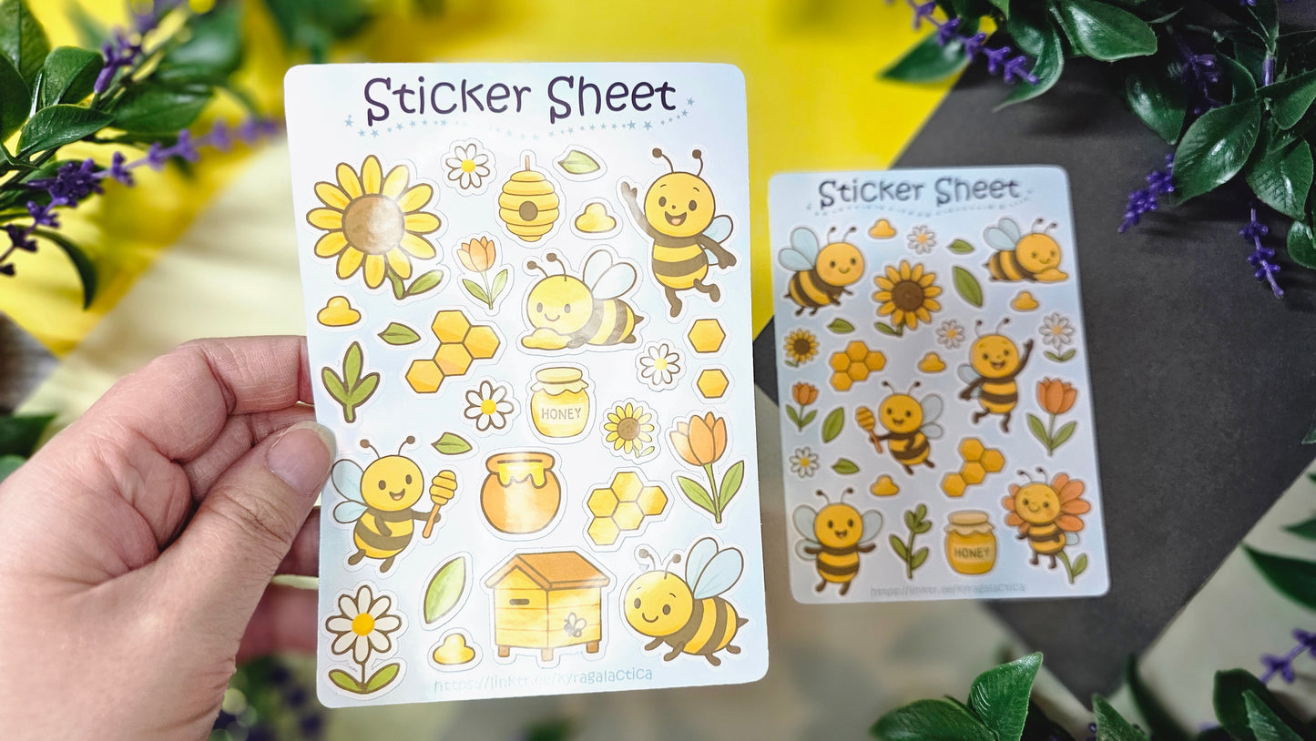 Bee Sticker Set – 2 Sheets