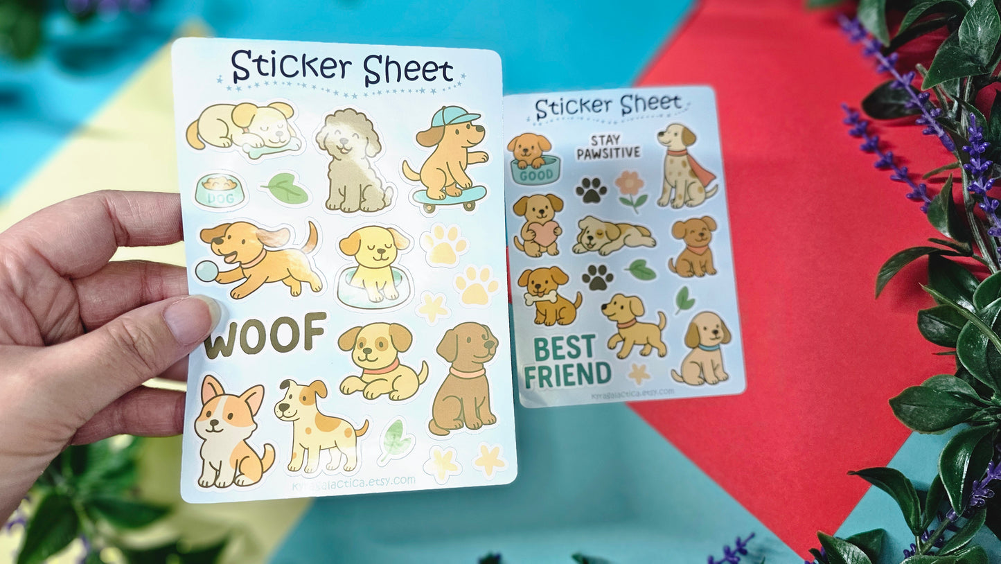 Dog Sticker Set - 2 Sheets