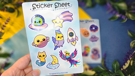 Space Sticker Set - 2 Sheets