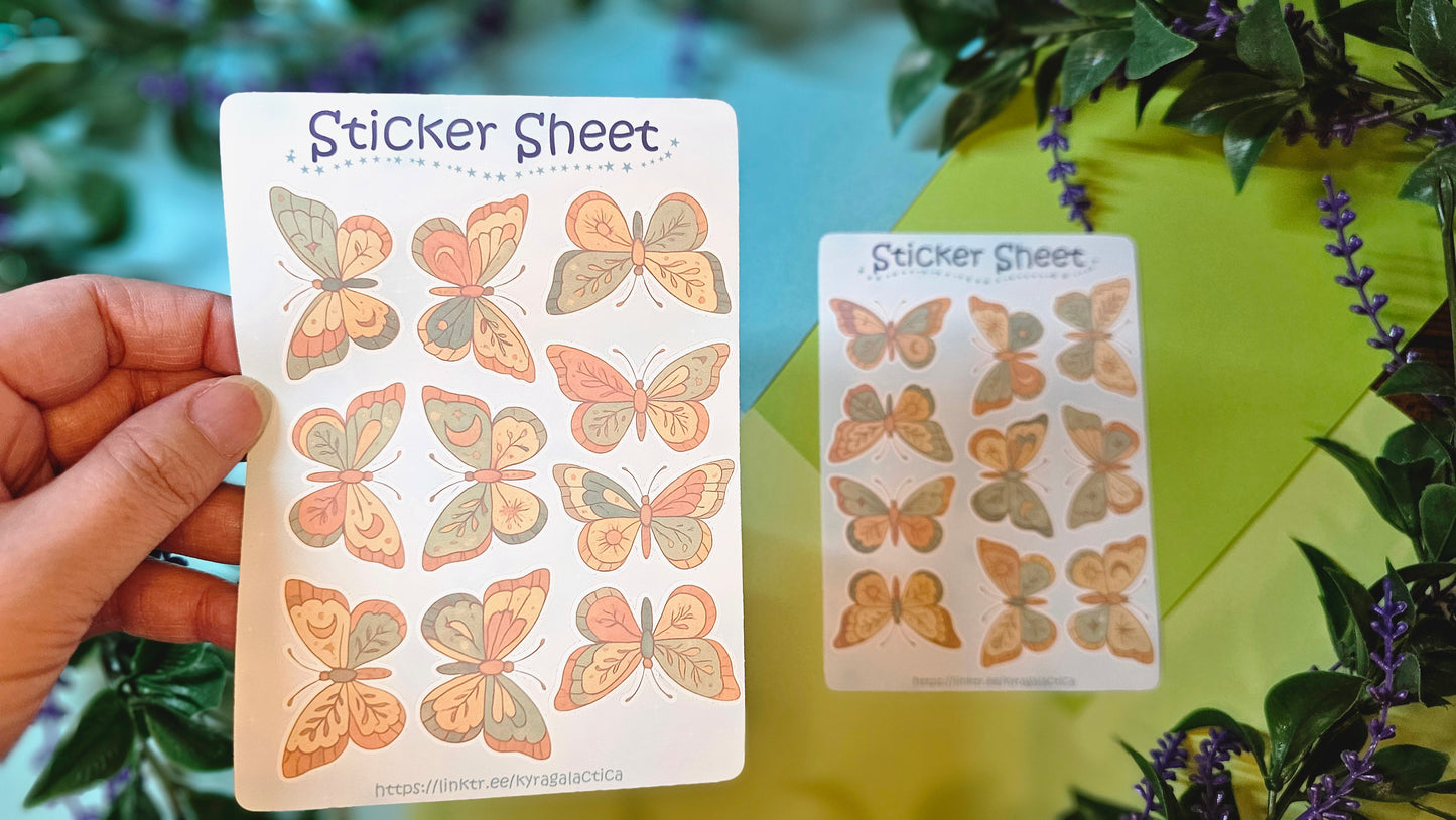 Butterflies Sticker Set – 2 Sheets