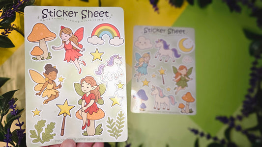 Magical Fairy World Sticker Set – 2 Sheets