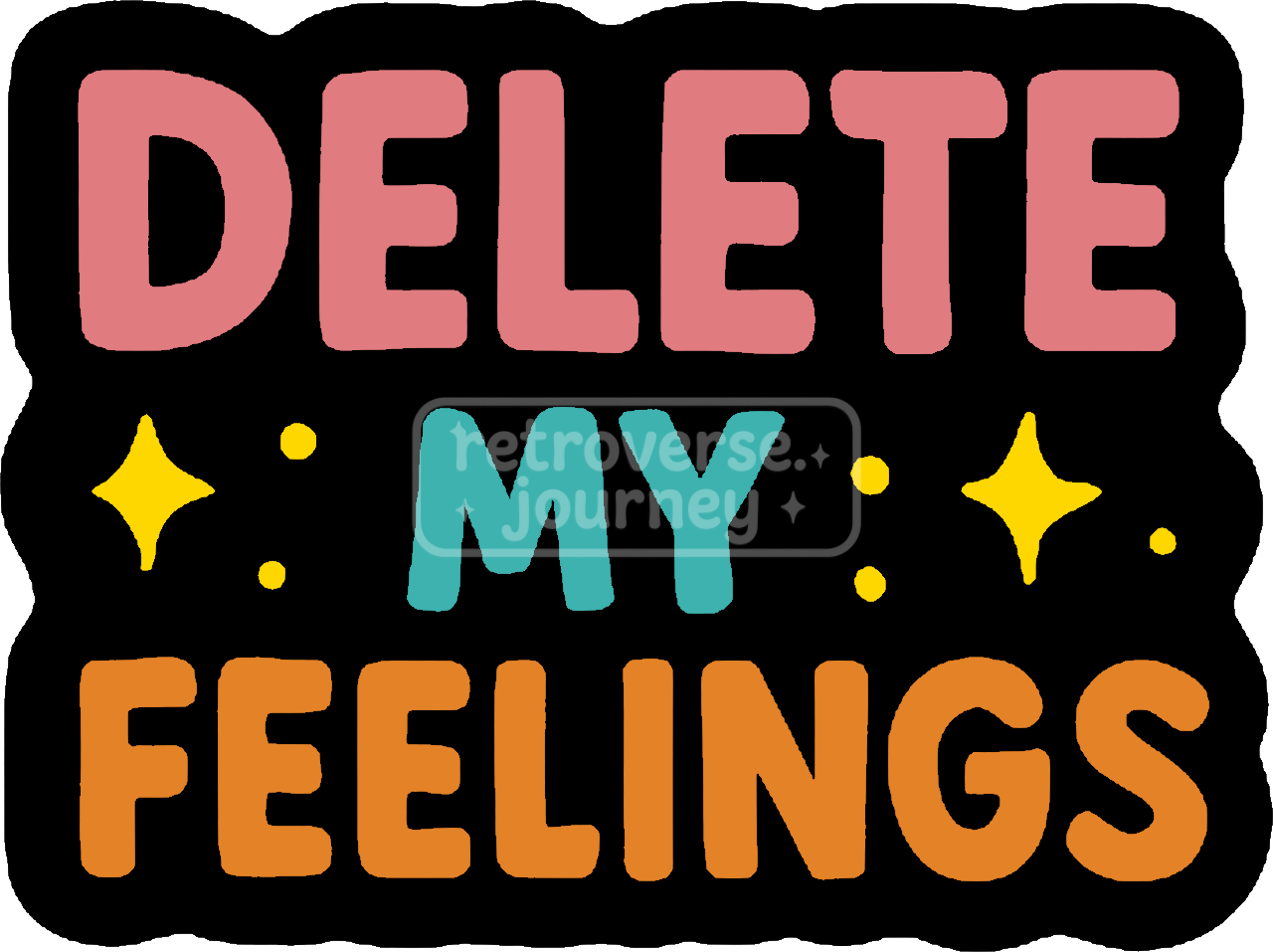 Retro stickers in an 80s/90s look – cosmic vibes for your everyday life!