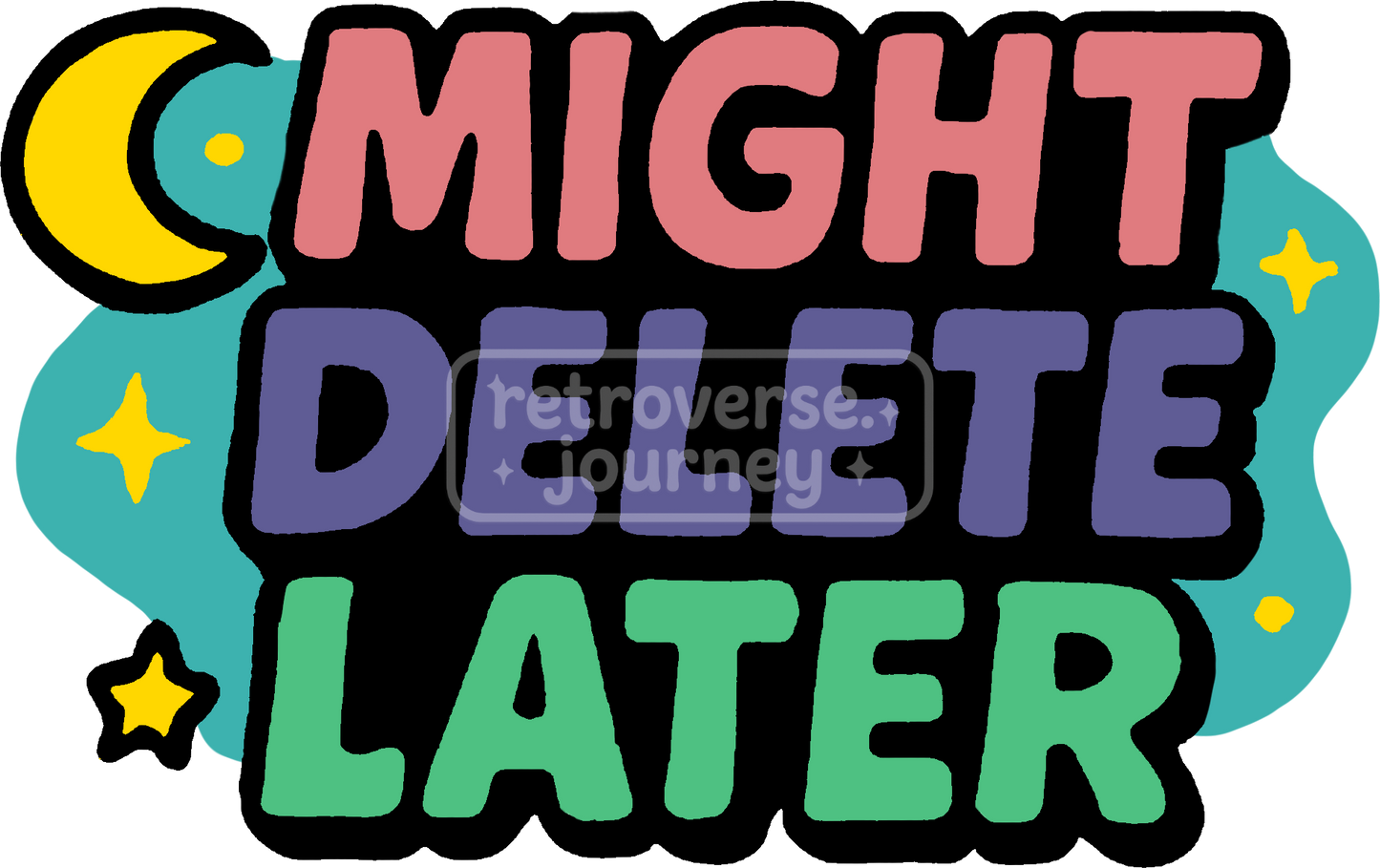 Retro stickers in an 80s/90s look – cosmic vibes for your everyday life!