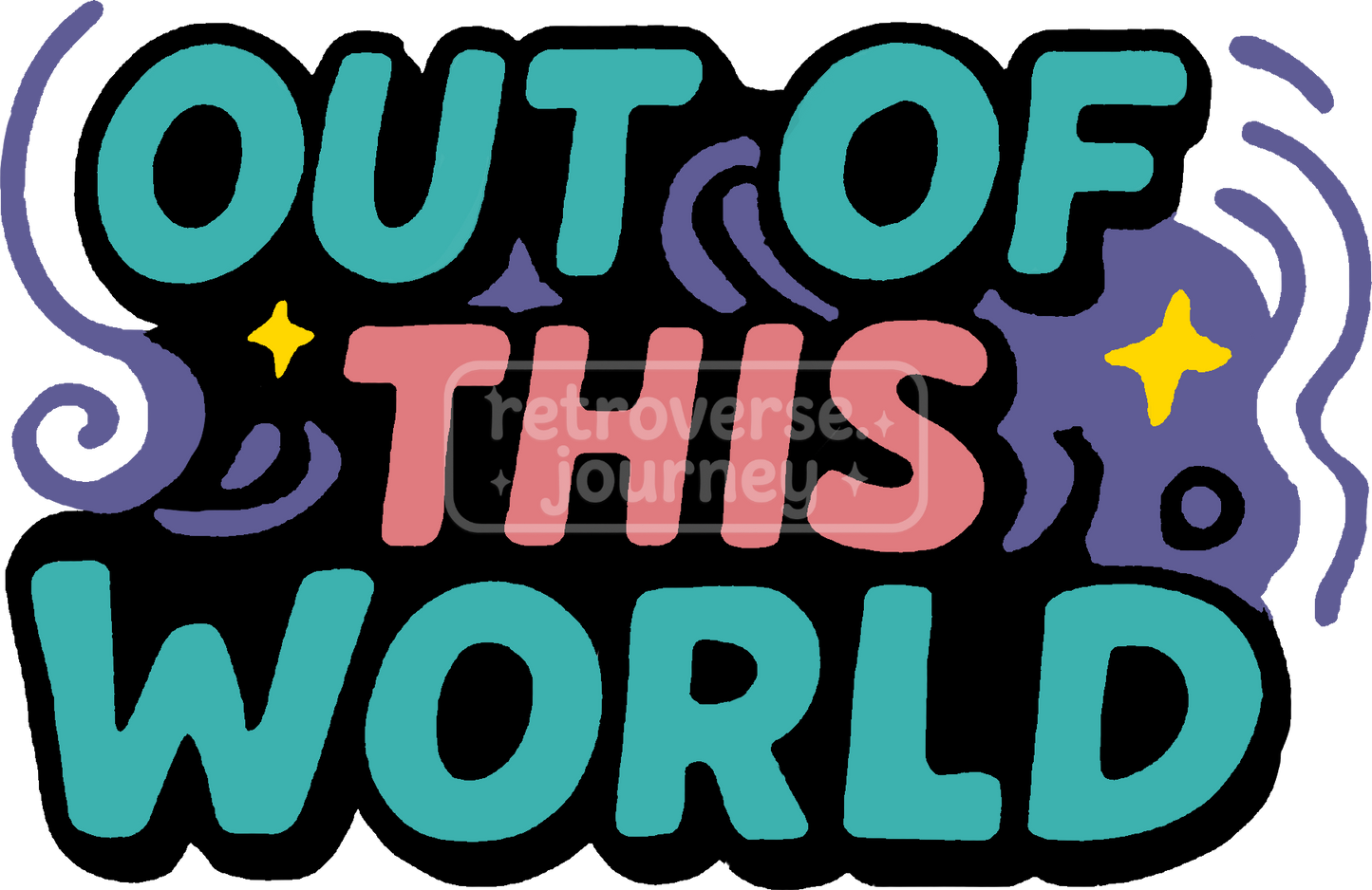 Retro stickers in an 80s/90s look – cosmic vibes for your everyday life!
