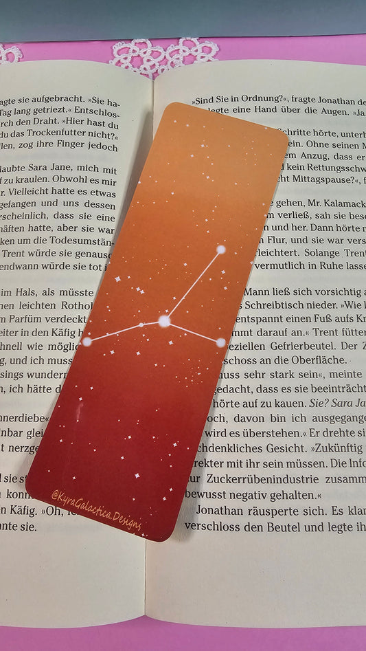 Krebs - Lesezeichen - beidseitig bedruckt