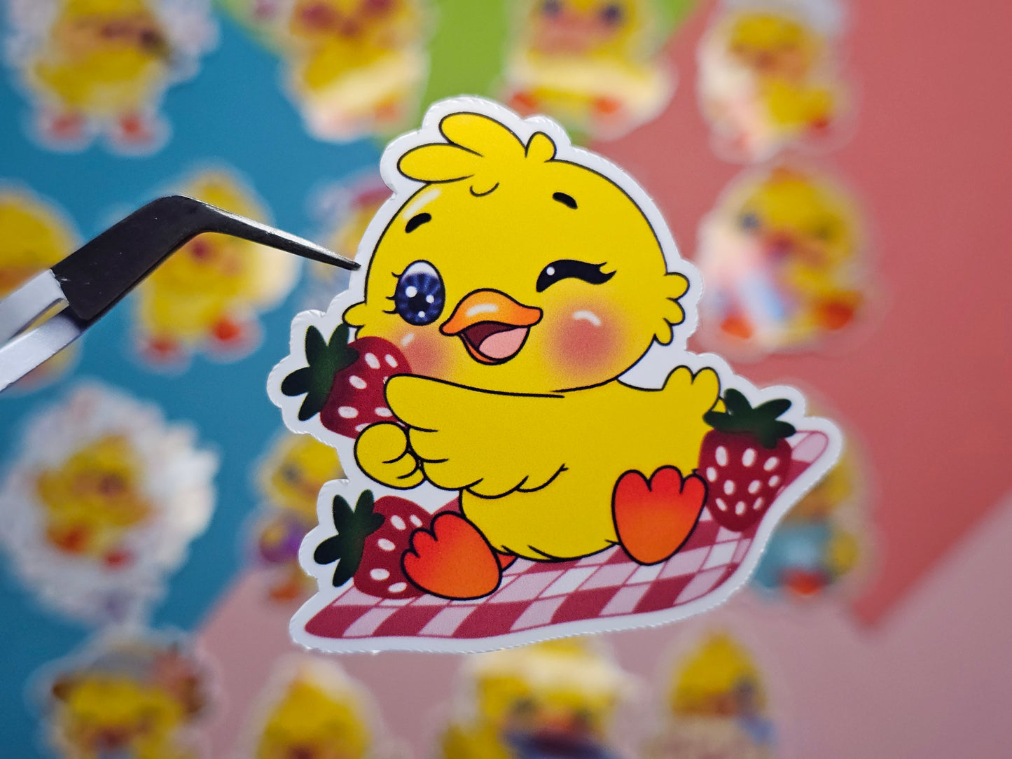 Einzelsticker - Süße Enten