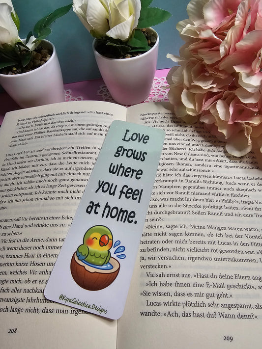 Love Nest - Lesezeichen - beidseitig bedruckt