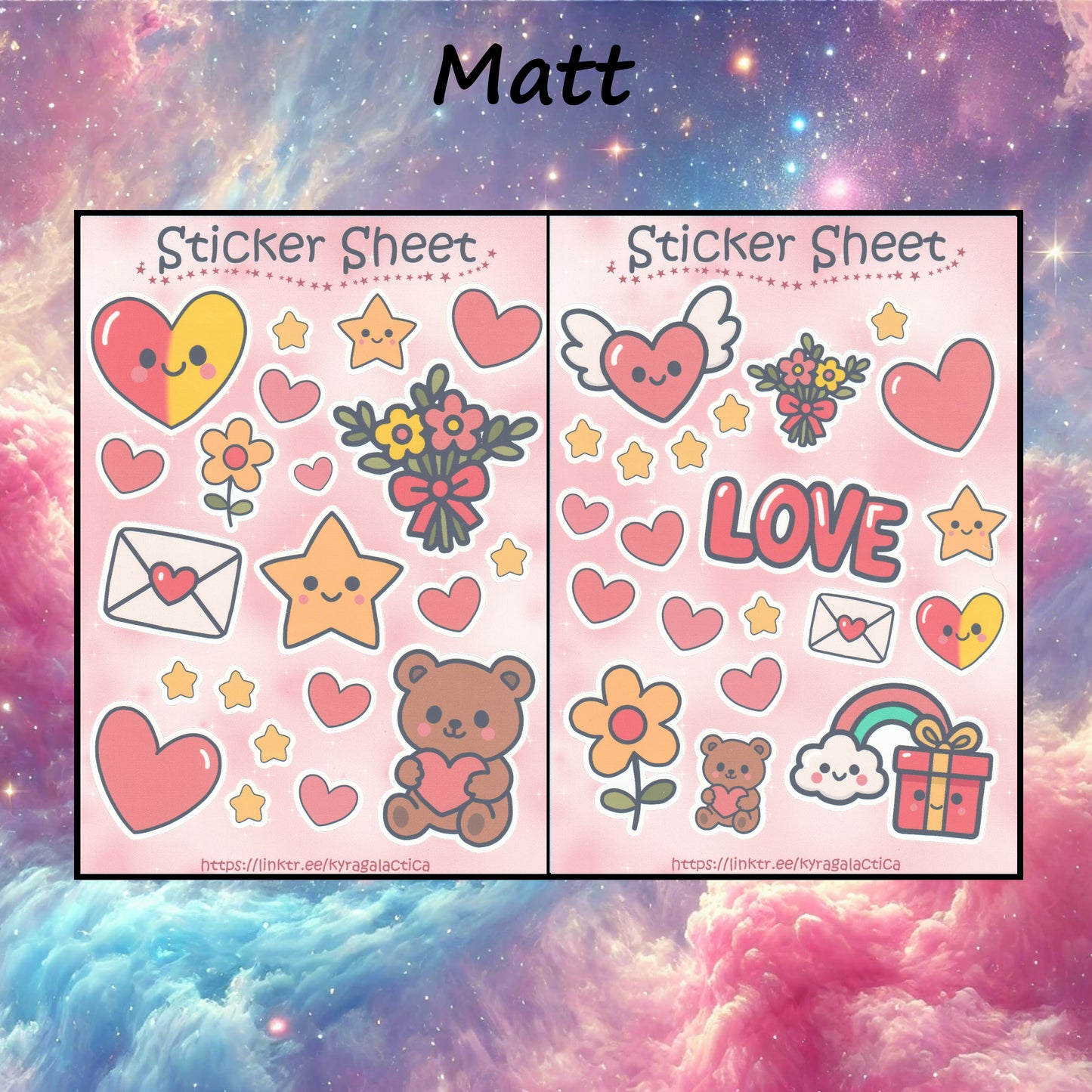 Heart Sticker Set - 2 sheets