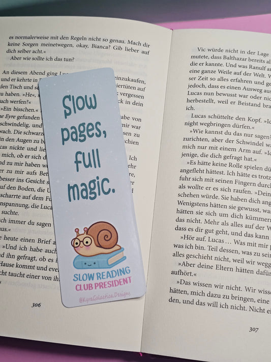 Slow and Cozy - Lesezeichen - beidseitig bedruckt
