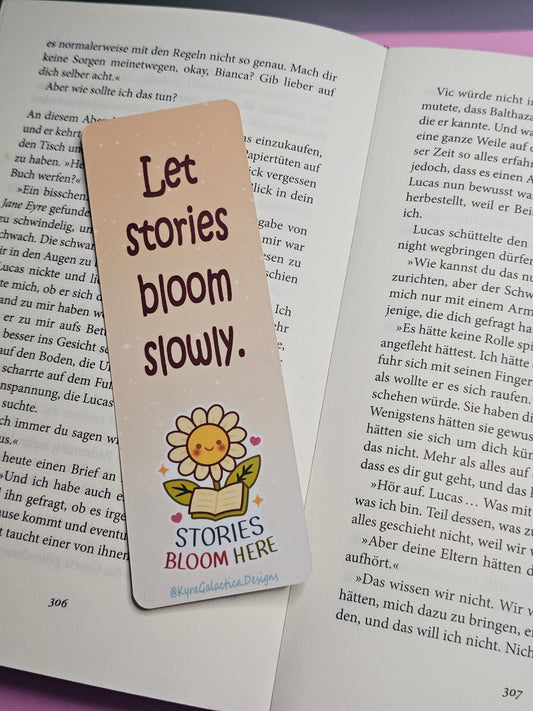 Soft and Bloom - Lesezeichen - beidseitig bedruckt