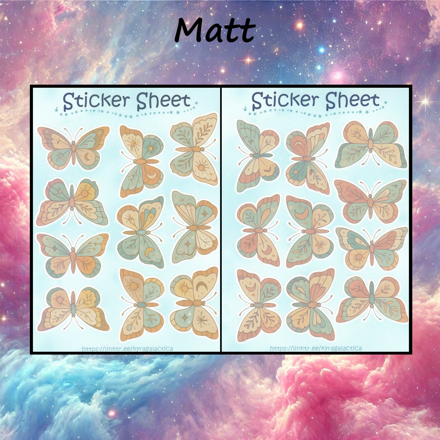 Butterflies Sticker Set – 2 Sheets