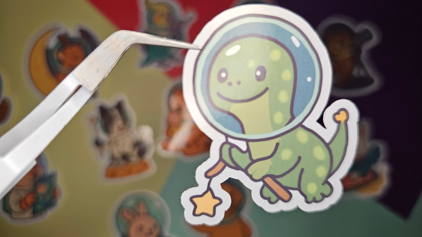 Single stickers - Animals in space