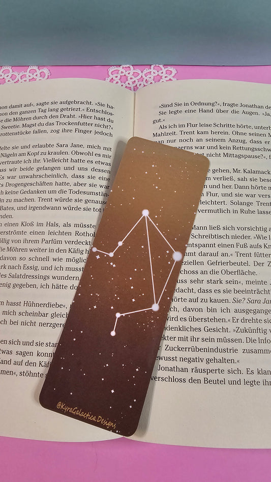 Waage - Lesezeichen - beidseitig bedruckt