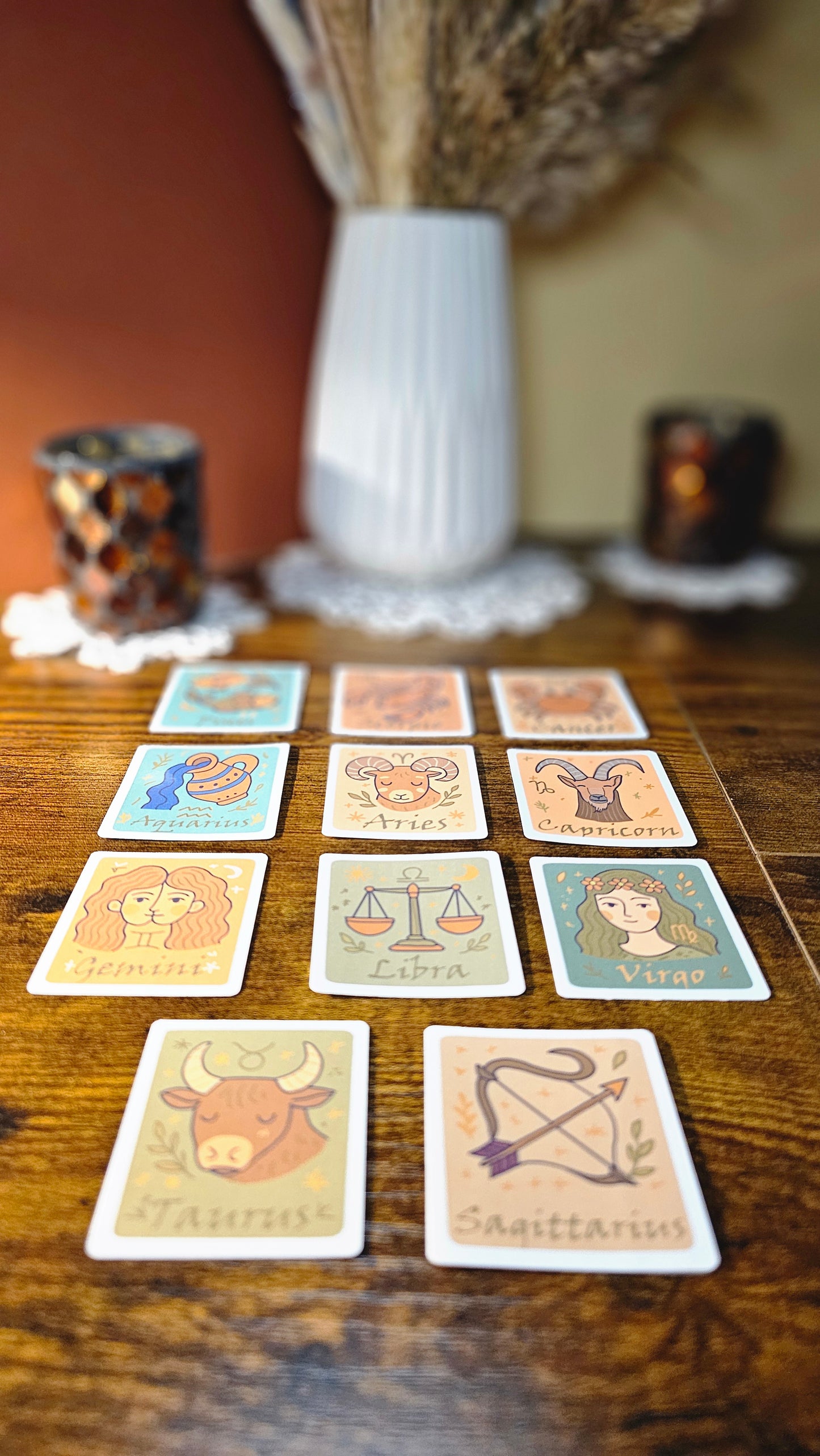 Single stickers - Zodiac signs in boho style