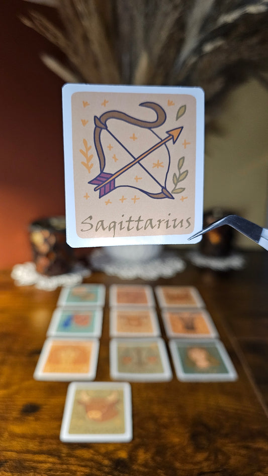 Single stickers - Zodiac signs in boho style