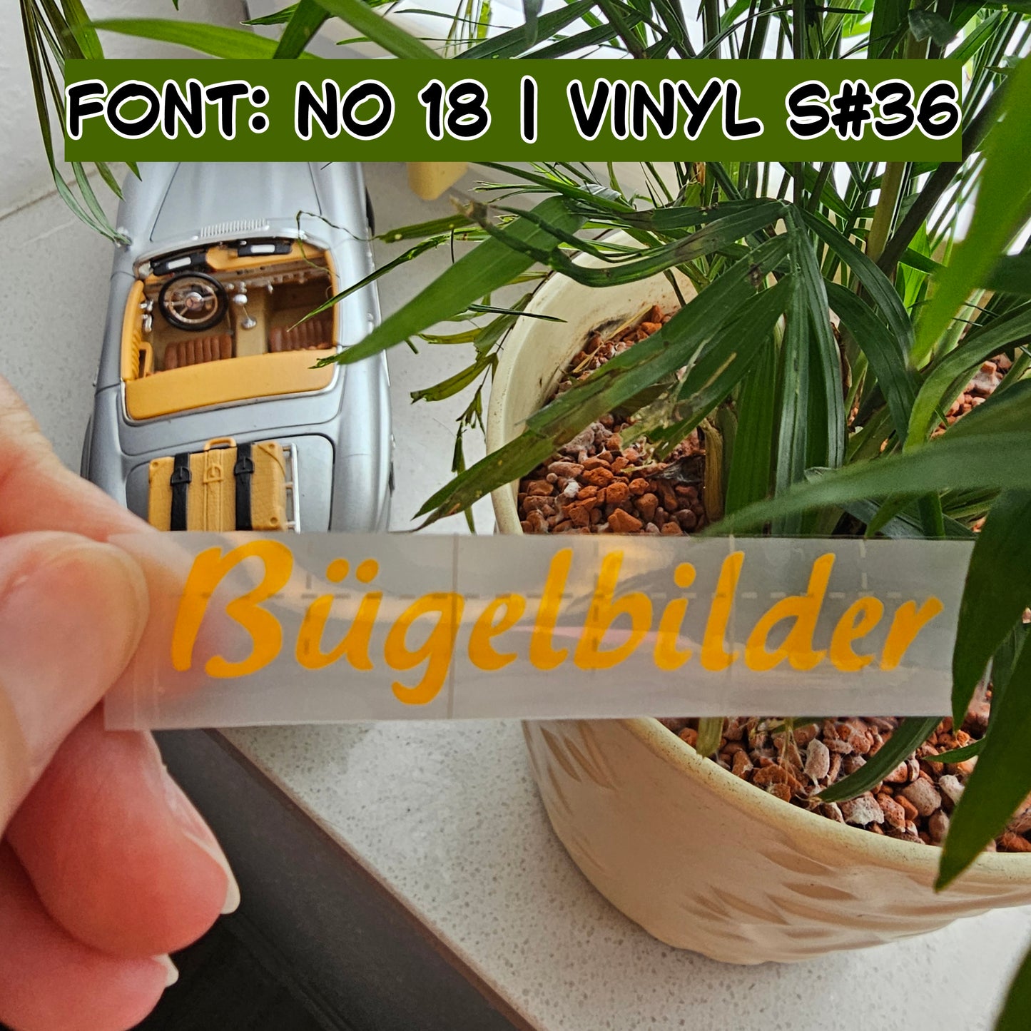 Individual vinyl lettering