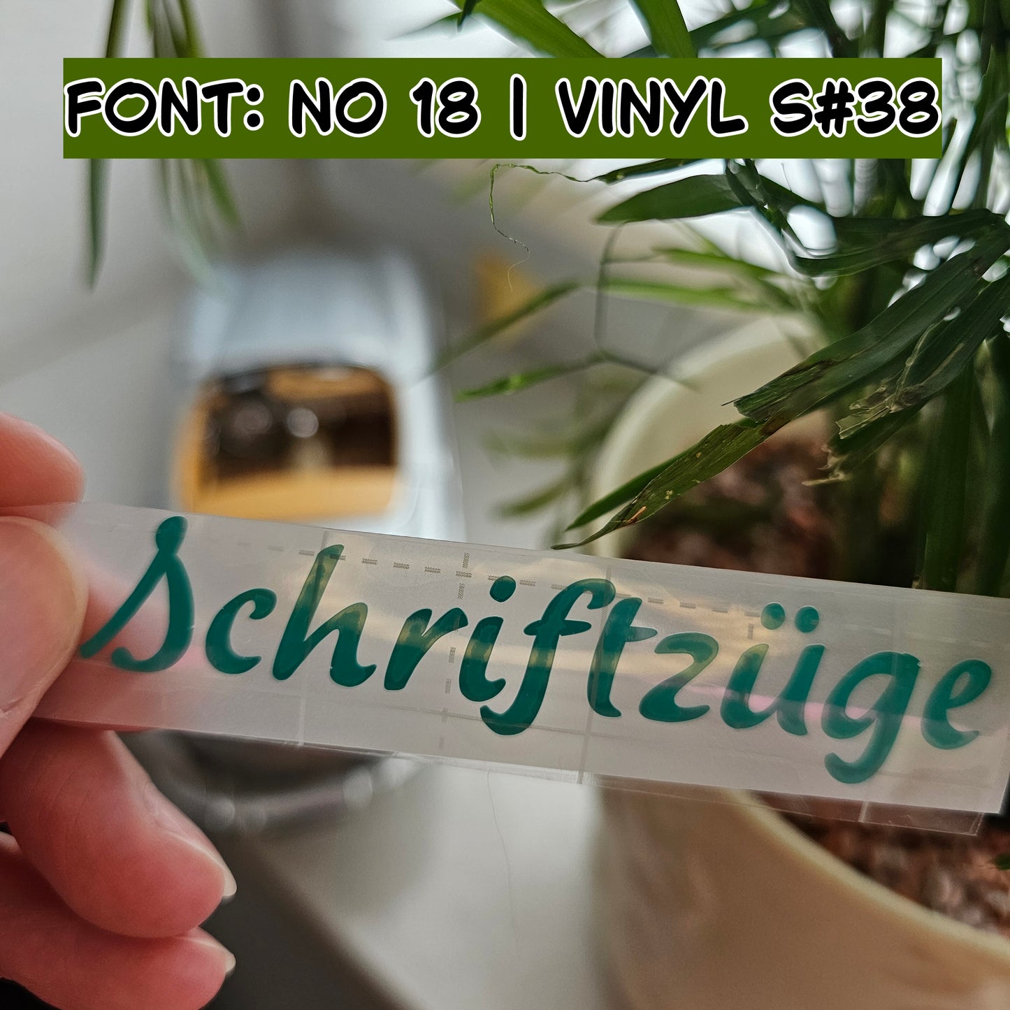 Individual vinyl lettering