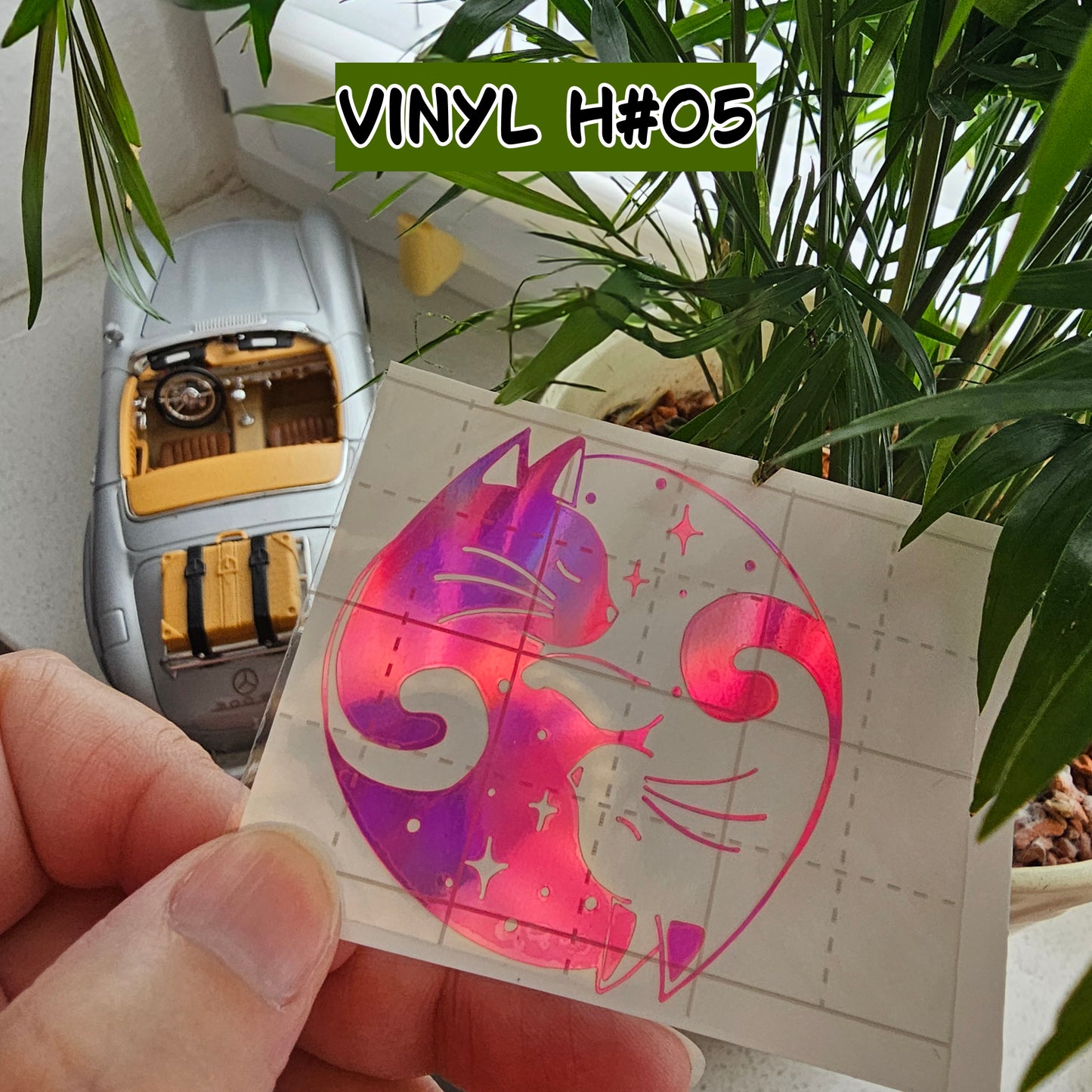Individual vinyl lettering