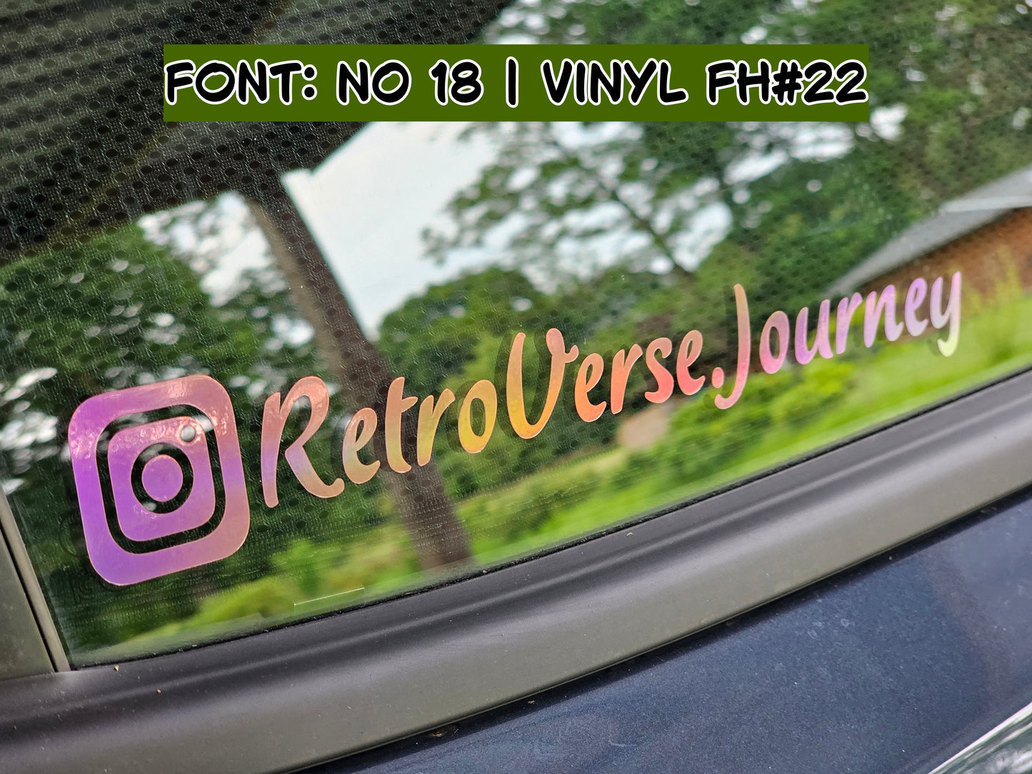 Individual vinyl lettering
