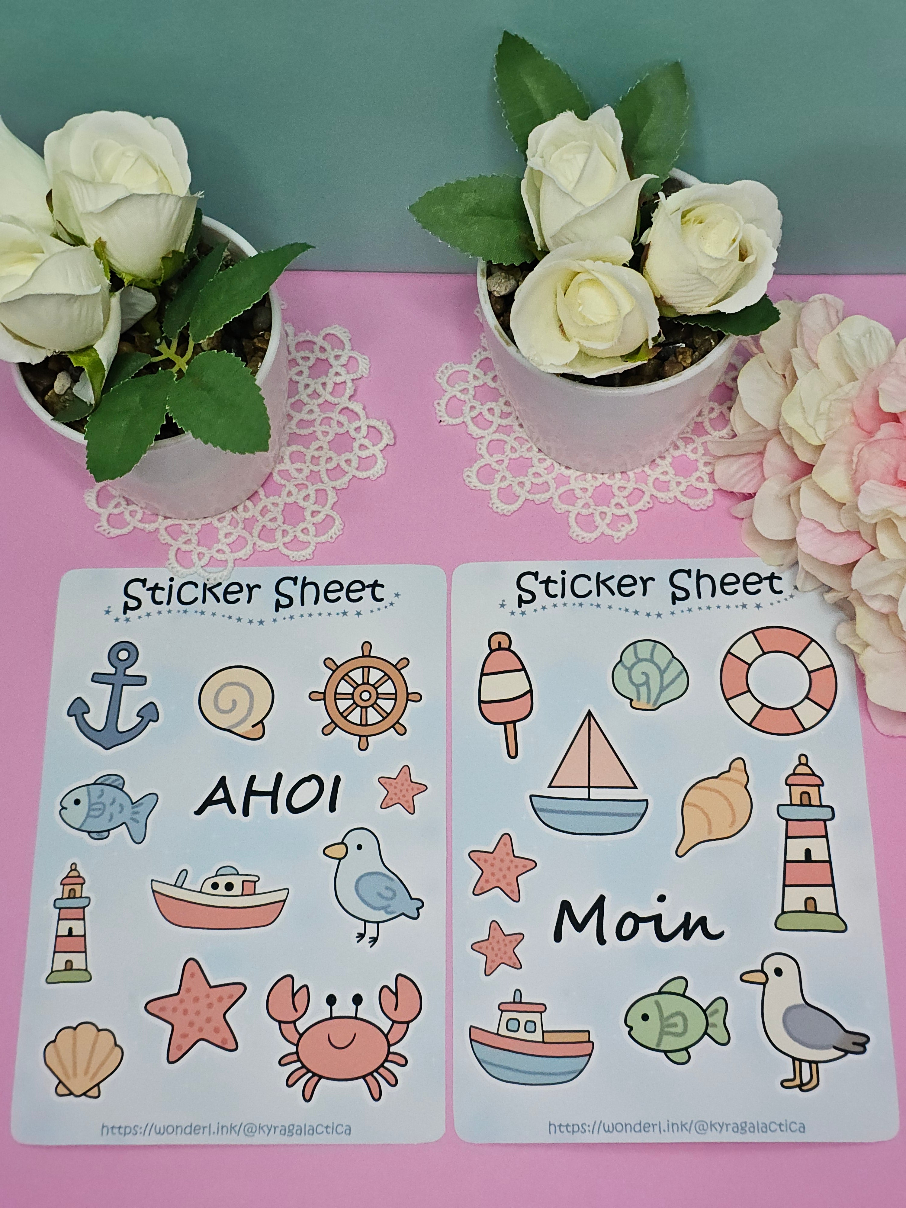 Maritime Sticker Set – 2 Sheets