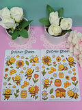 Bienen Sticker Set – 2 Bögen
