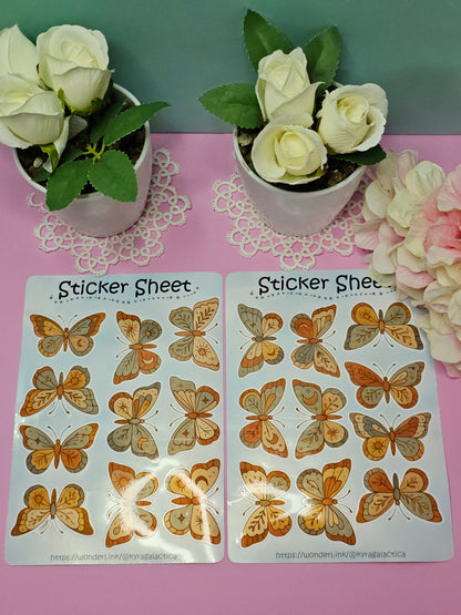Schmetterlinge Sticker Set – 2 Bögen