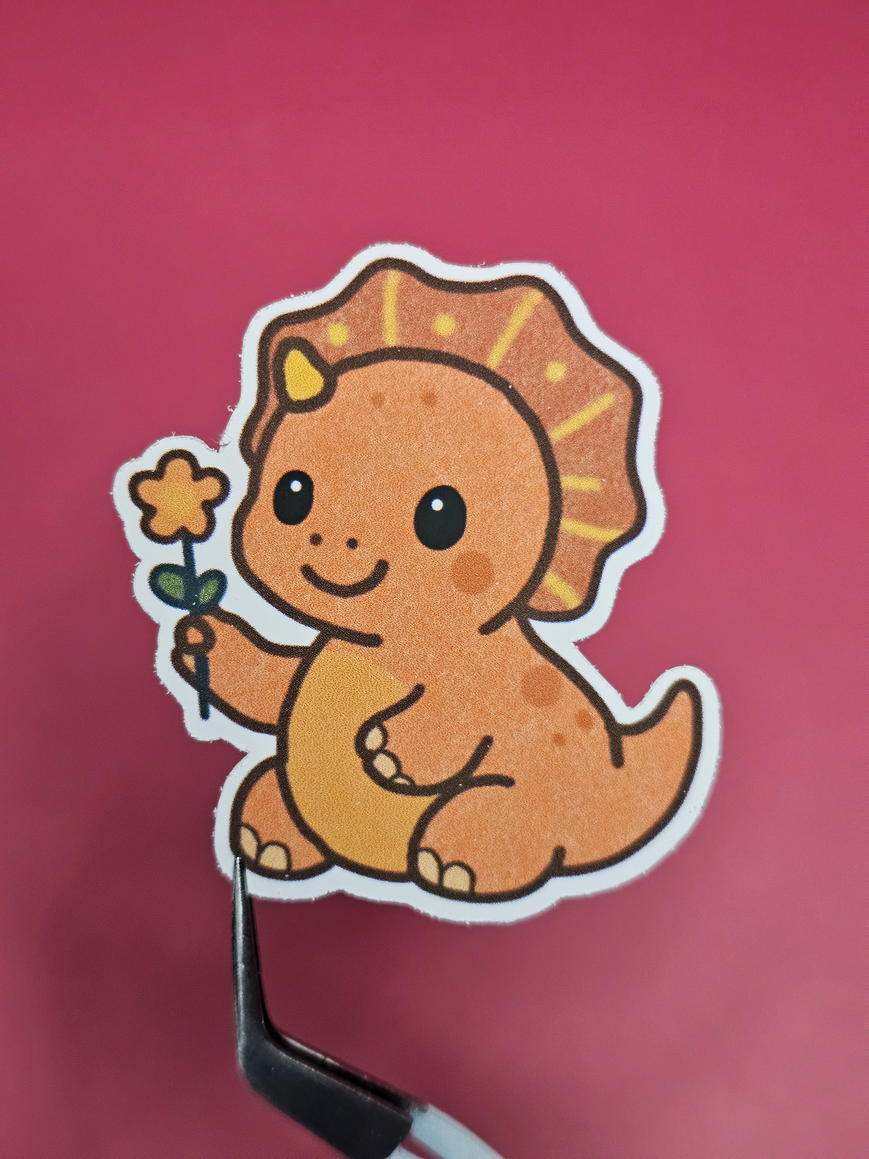 Single stickers - Cute dinosaurs