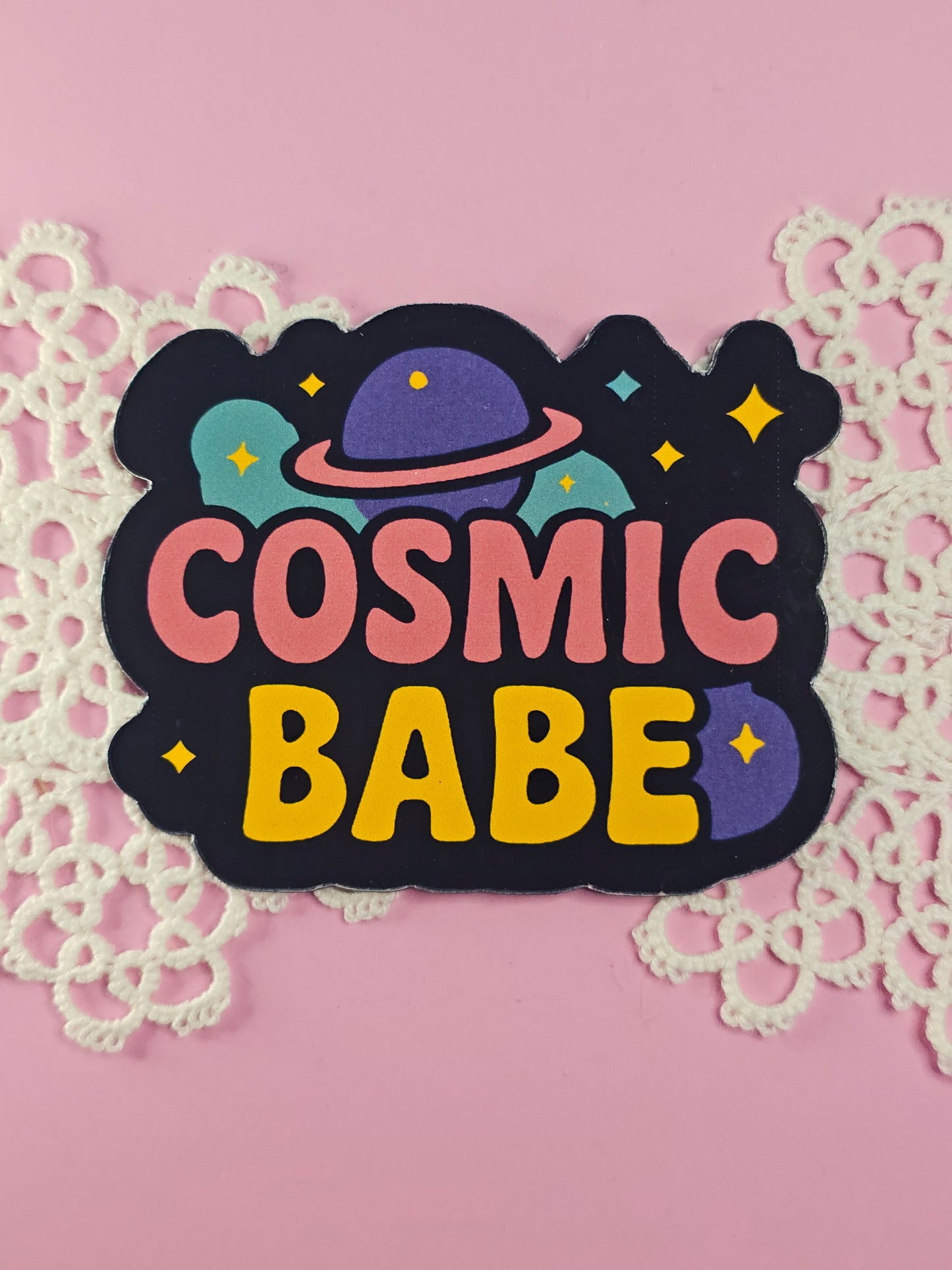 Retro Magnete im 80er/90er Look – Cosmic Vibes für deinen Alltag! - 8 cm