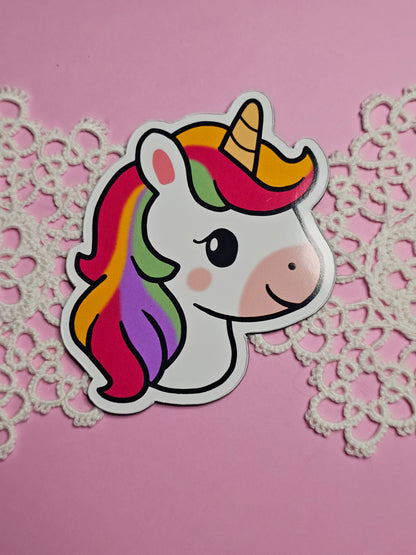 Regenbogen Einhörner Magnete - 8 cm
