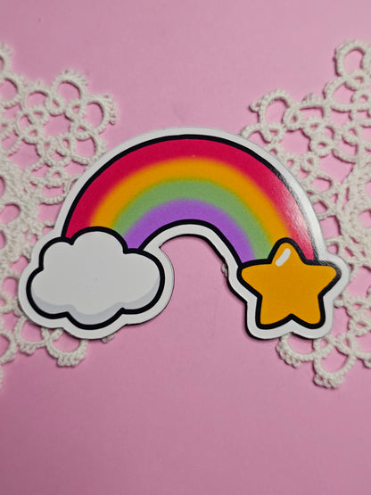 Regenbogen Einhörner Magnete - 8 cm