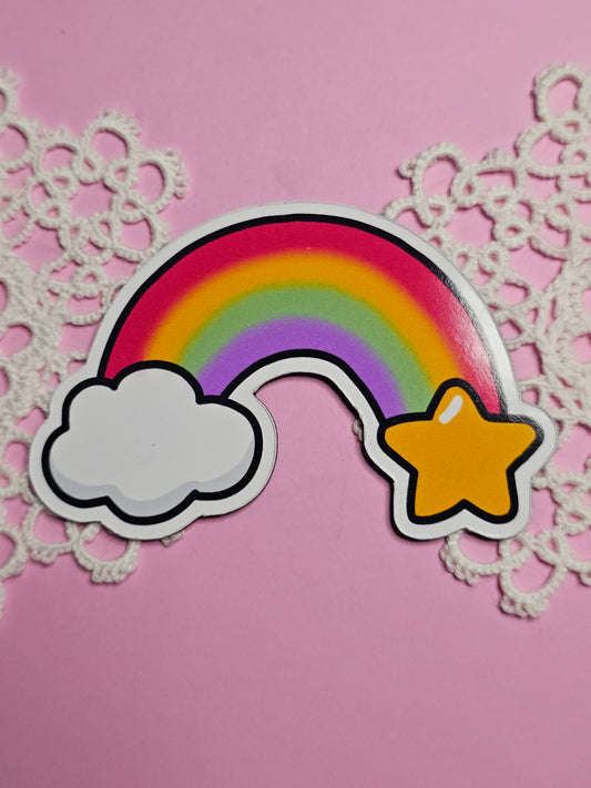 Regenbogen Einhörner Magnete - 8 cm
