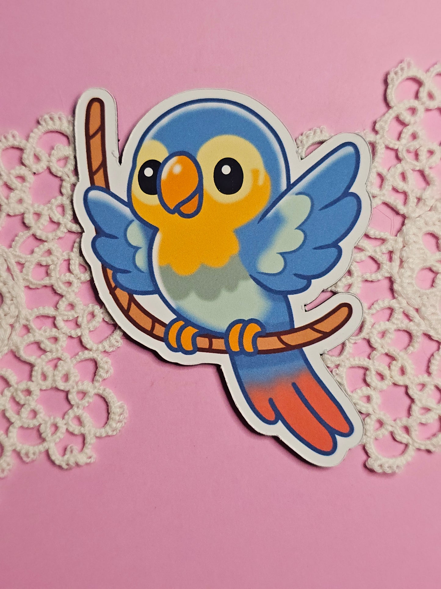 Tropische Vögel Magnete - 8 cm