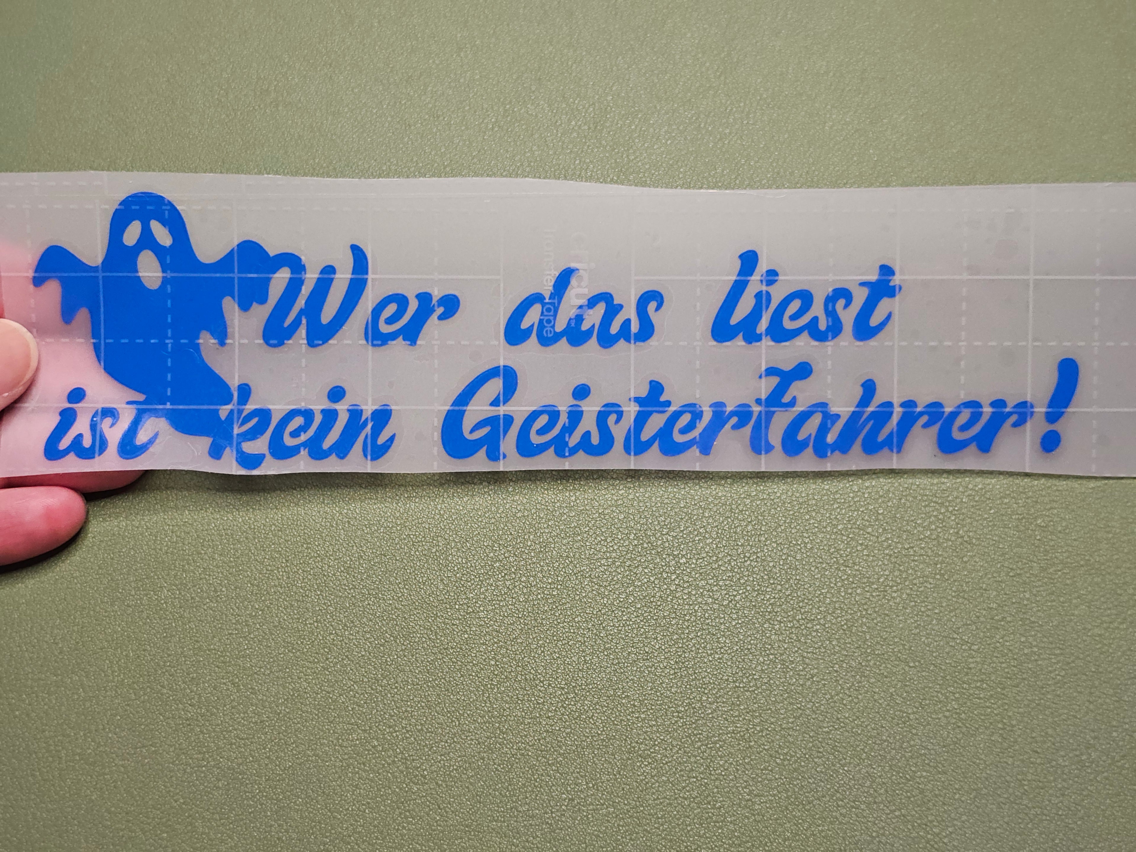 Wer das liest, ist kein Geisterfahrer!