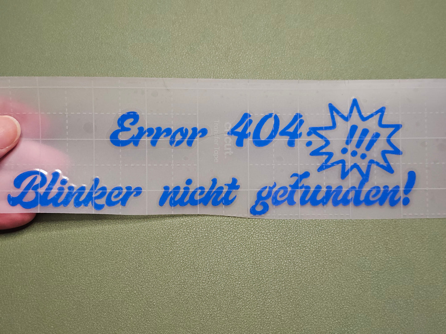 ERROR 404: Blinker nicht gefunden!