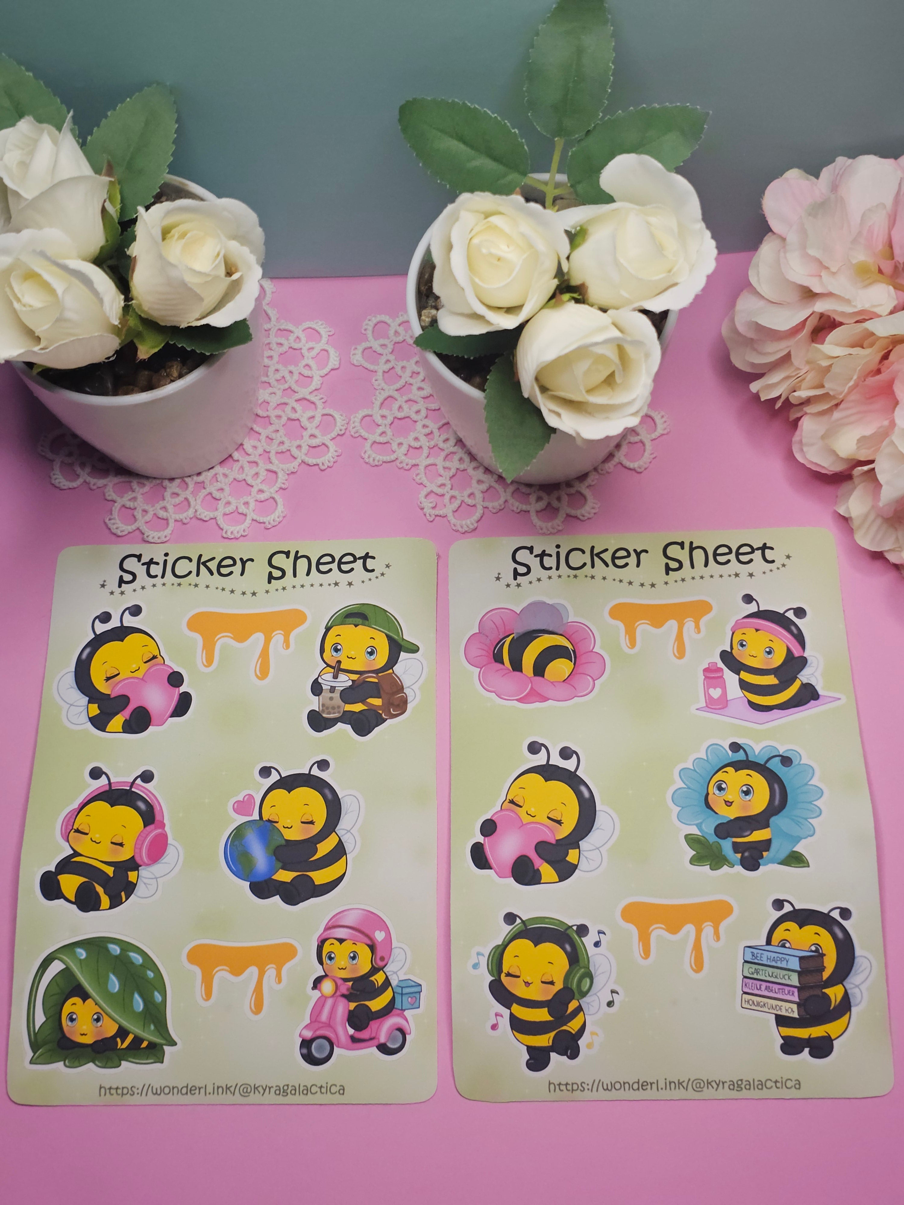 Hummel - Plüschmors - Sticker Set - 2 Bögen