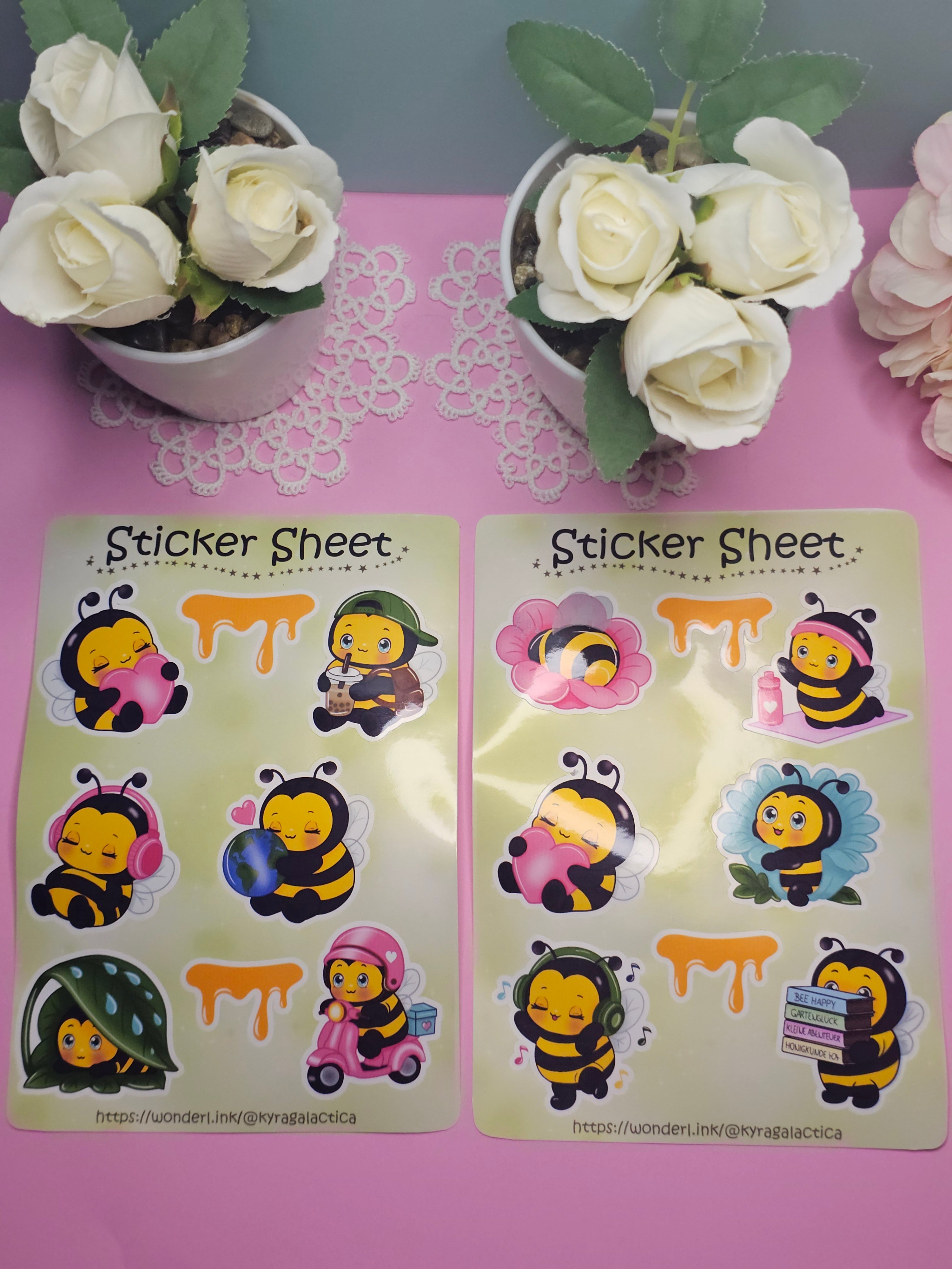Hummel - Plüschmors - Sticker Set - 2 Bögen