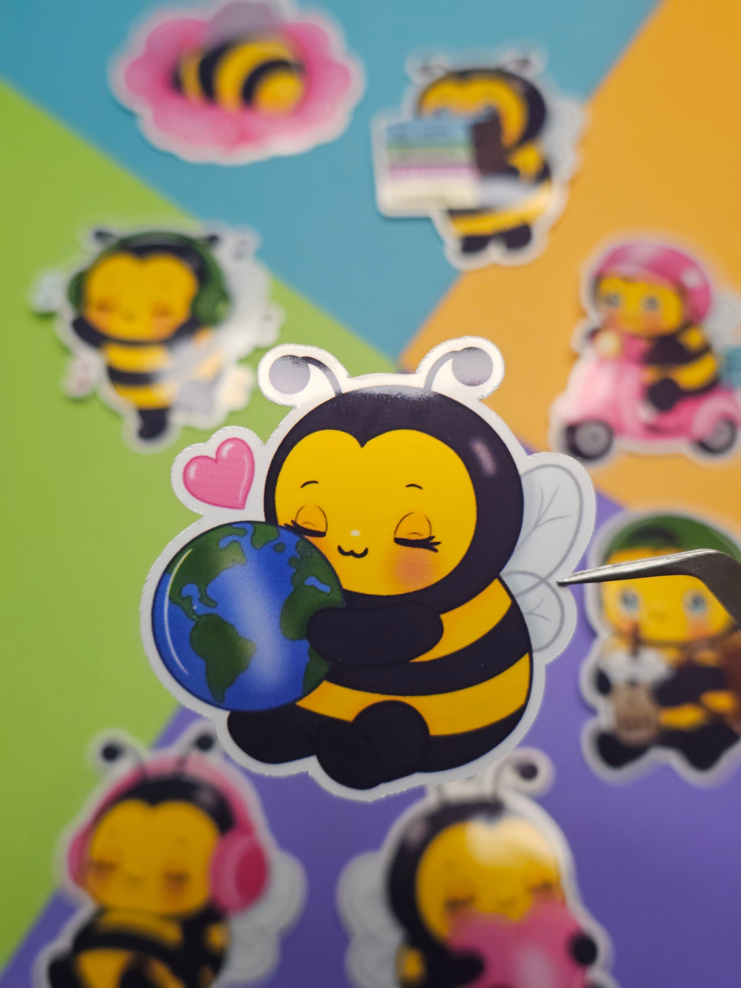 Einzelsticker - Hummel - Plüschmors