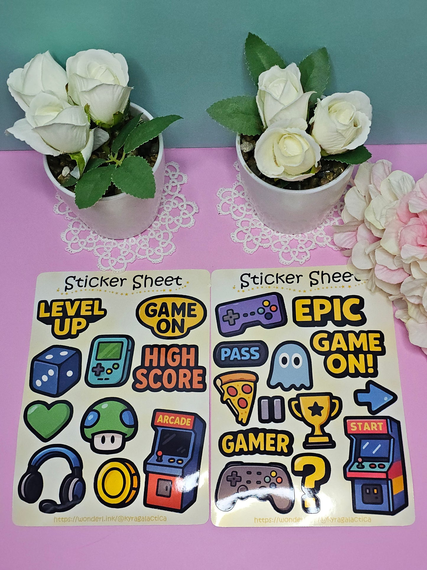 Gaming Sticker Set – 2 Bögen