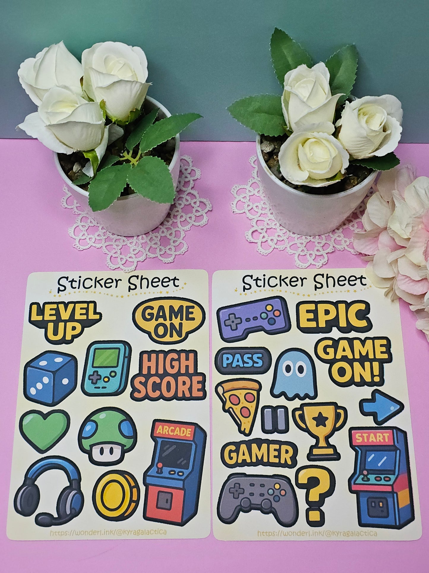 Gaming Sticker Set – 2 Bögen