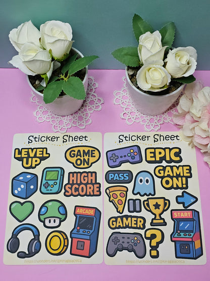 Gaming Sticker Set – 2 Bögen