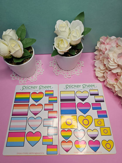 Pride Sticker Set – 2, 3 oder 5 Bögen