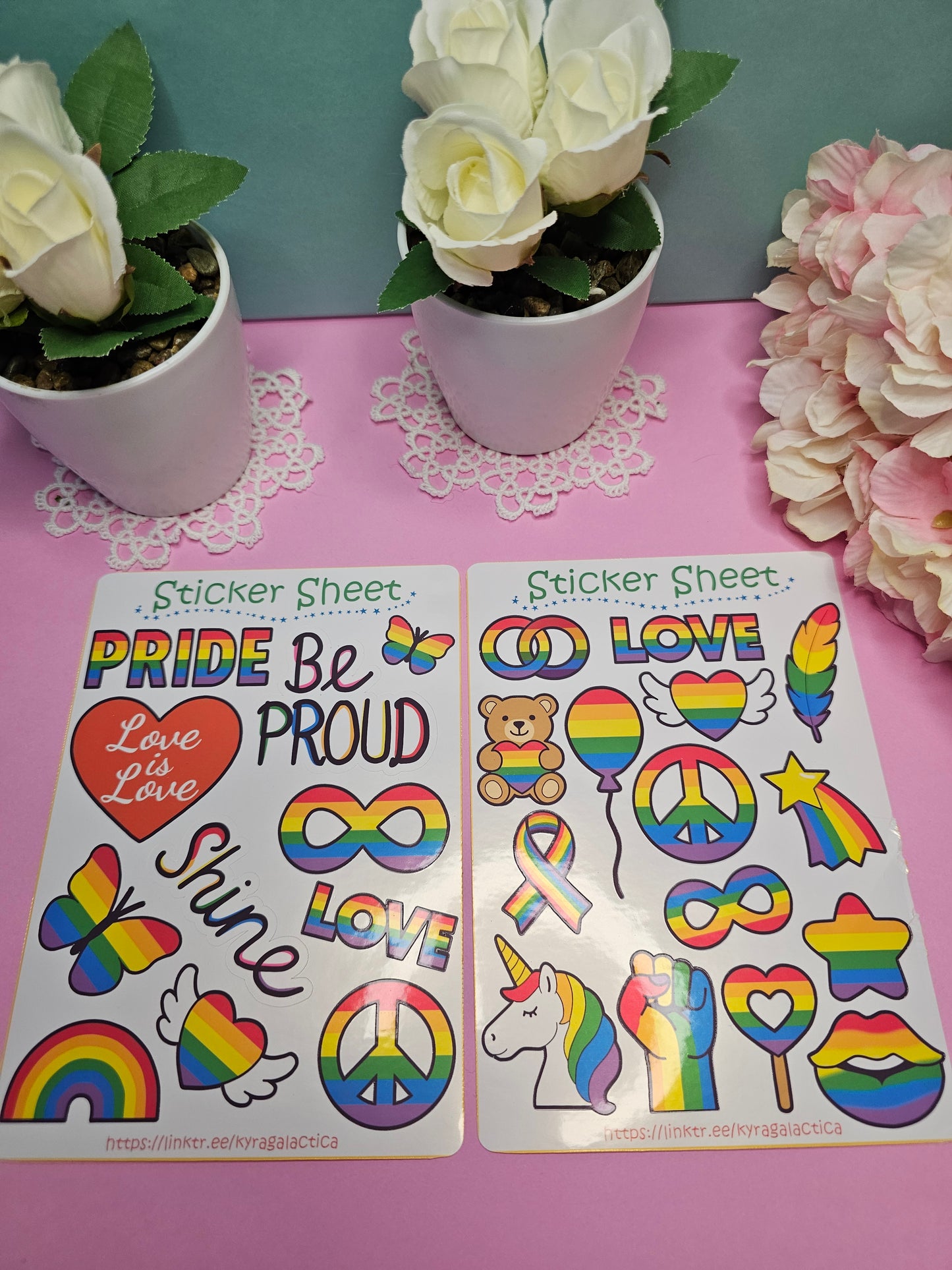 Pride Sticker Set – 2, 3 oder 5 Bögen