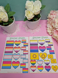 Pride Sticker Set – 2, 3 oder 5 Bögen